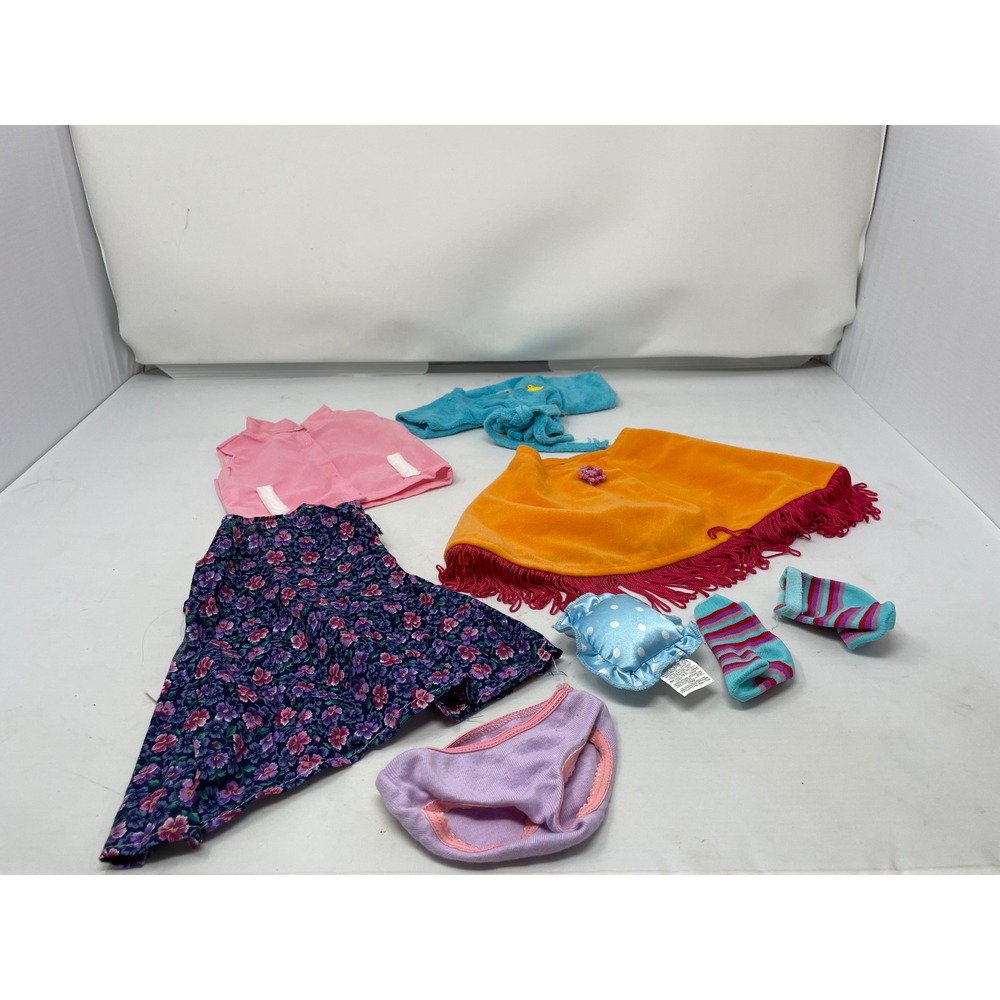 American Girl 8pc Tagged Clothing Lot - Floral Dress, Poncho, Sleep Set & More‎